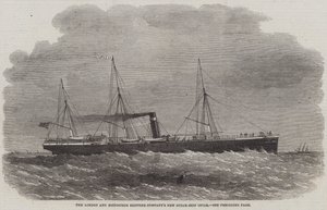 El nuevo barco de vapor de la Compañía de Navegación de Londres y Edimburgo, Oscar
